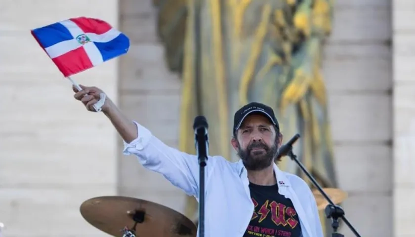El artista dominicano Juan Luis Guerra.