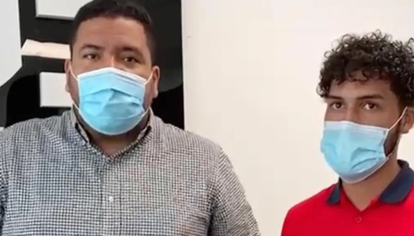 Cristian Rodríguez, de MGE, con Rebel.