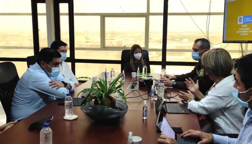 El encuentro presidido por el Ministro de Justicia, Wilson Ruiz y la Gobernadora Elsa Noguera.