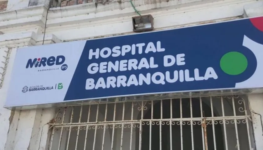 Fachada del Hospital General de Barranquilla.