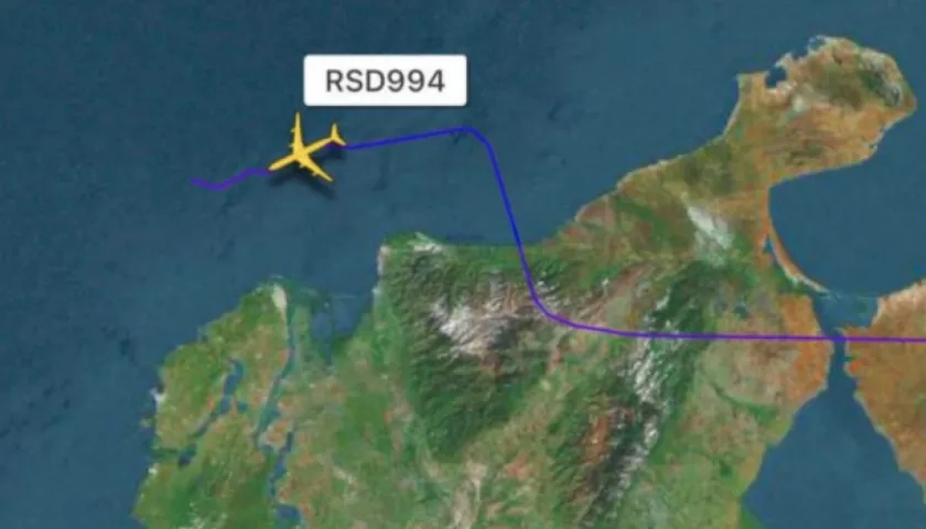 Imagen del monitoreo aéreo.