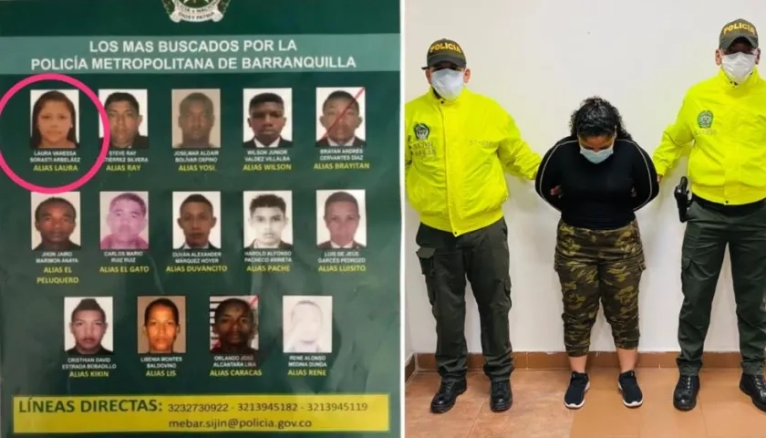 Laura Vanessa Sorasti Arbeláez, alias 'Laura'.