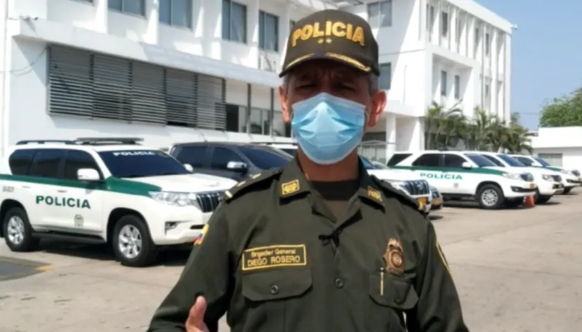 General Diego Rosero, comandante de la Mebar.