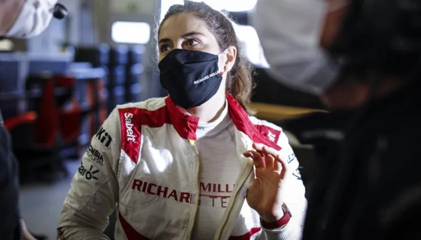 Tatiana Calderón, piloto colombiana. 