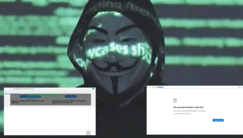 Páginas de Presidencia y Senado, hackeadas.