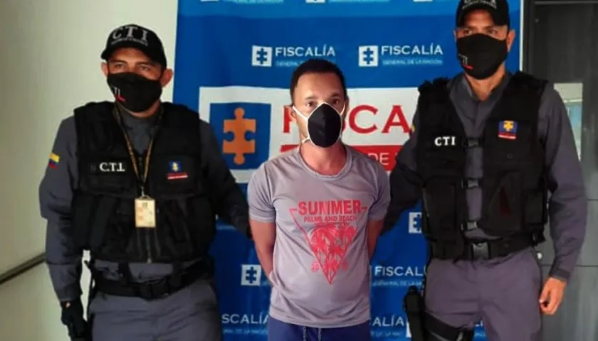 Óscar Leonardo Montes Delgado, capturado.