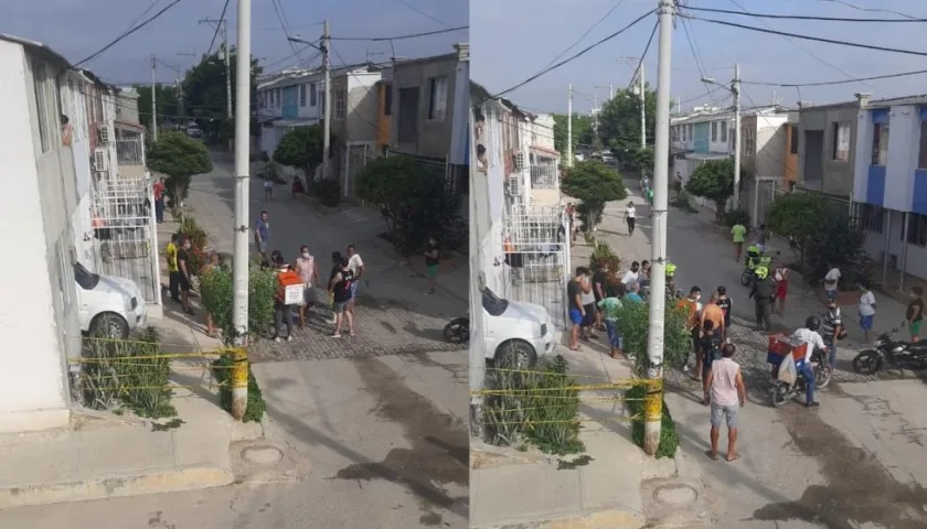 El joven quedó tendido varios minutos tendido en el lugar de los hechos hasta que fue llevado a la clínica.