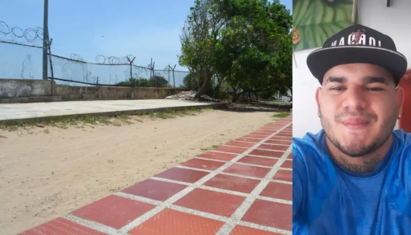 Elías Junior Gutiérrez Manotas fue baleado en este sector del barrio El Concord.