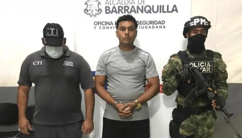 El presunto homicida capturado.