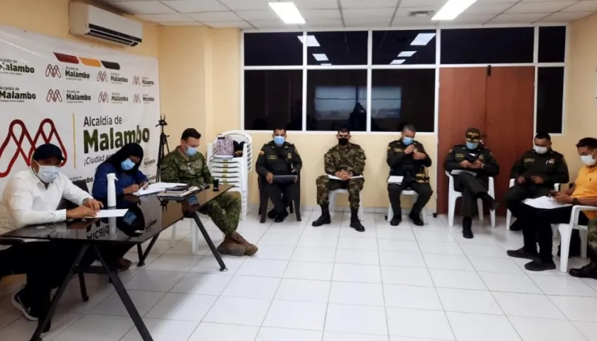 Consejo de seguridad en Malambo.