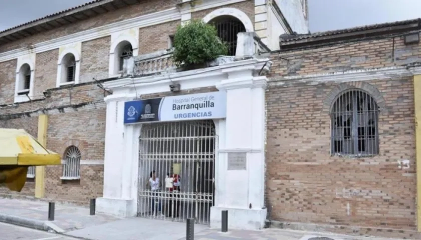La víctima ingresó sin signos vitales al Hospital General de Barranquilla.