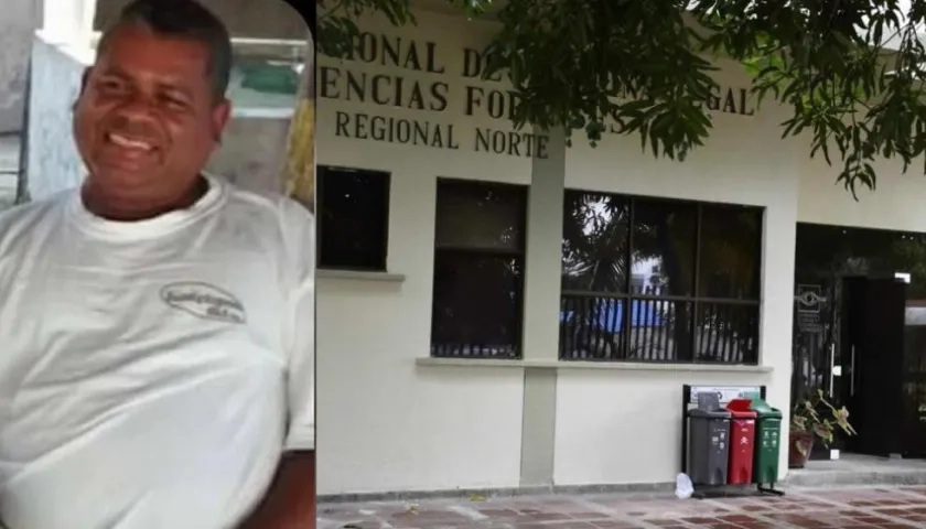 El cuerpo de Gustavo Ospina fue llevado a Medicina Legal.