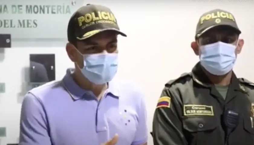 El Alcalde de Montería, Carlos Ordosgoitia.