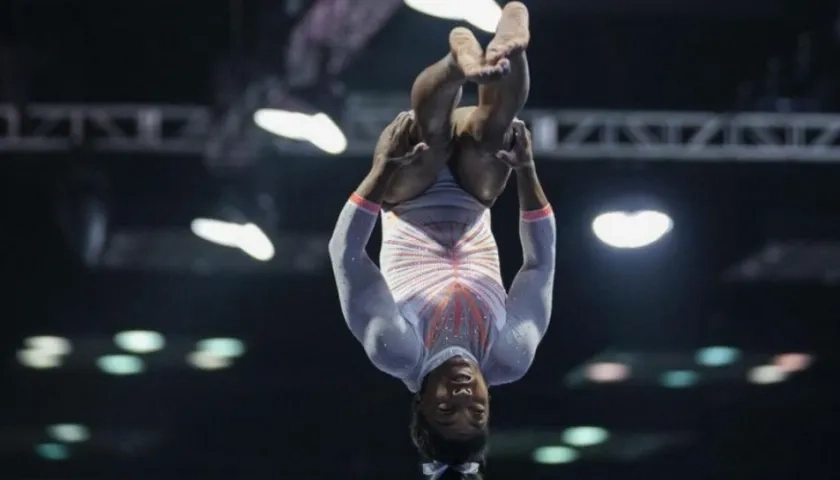 Simone Biles, gimnasta norteamericana. 