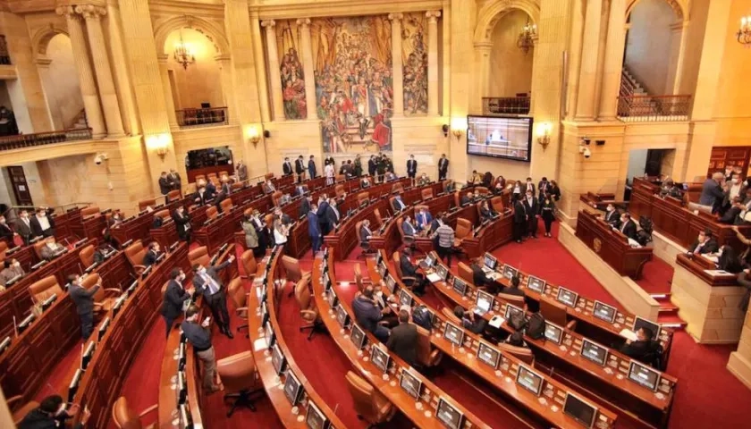 Sesión de la Cámara de Representantes.