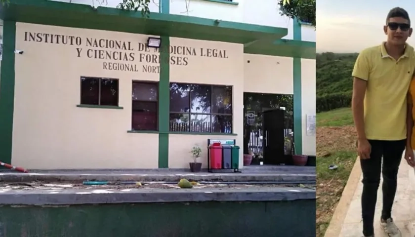 El cuerpo de Luis Camilo Ahumada Padilla fue llevado a Medicina Legal. 