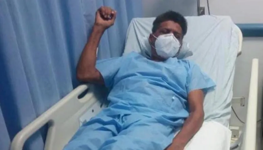 Willie Calderón hospitalizado. 