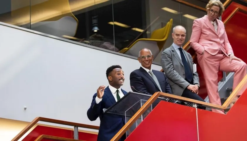  Wesley Morris, Dean Baquet, Joe Kahn y Carolyn Ryan, un grupo de editores de NYT.