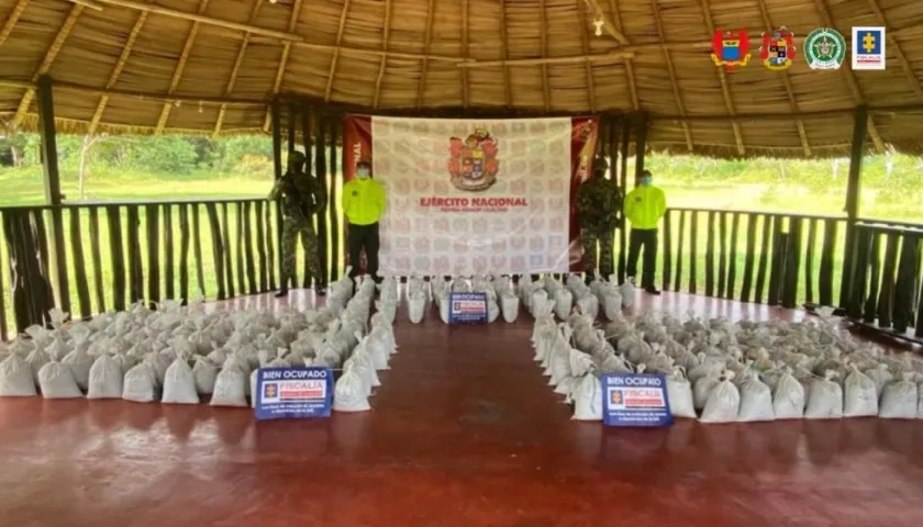 Coltán y estaño incautado en el Guaviare.