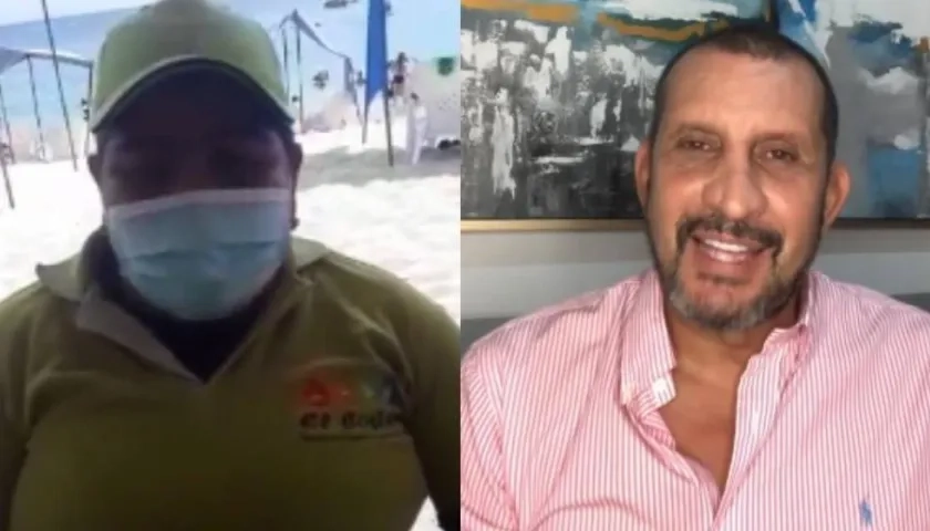 La administradora Andrea Carolina Franco Cárdenas y el actor Fernando Solórzano.