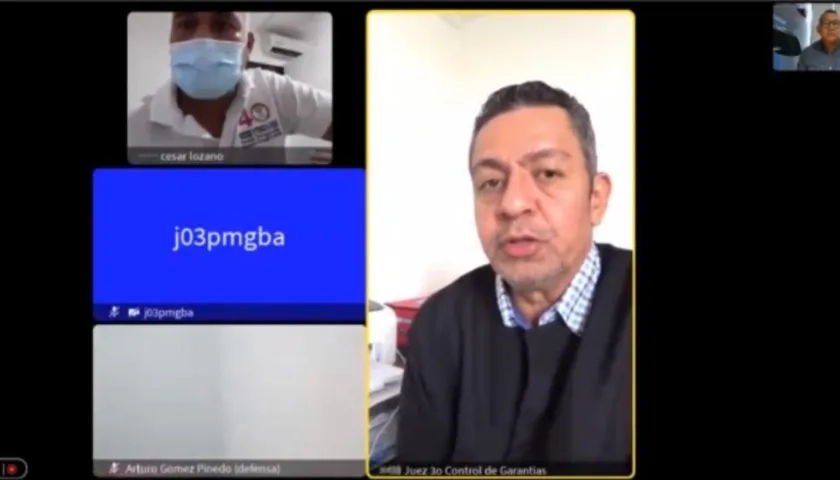 La audiencia contra Franklin Alberto López se realizó de manera virtual. 