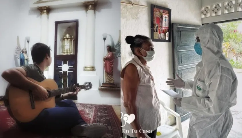 Yever Arcón, el cantante de música religiosa; y Yuverlín Arcón, el falso médico.