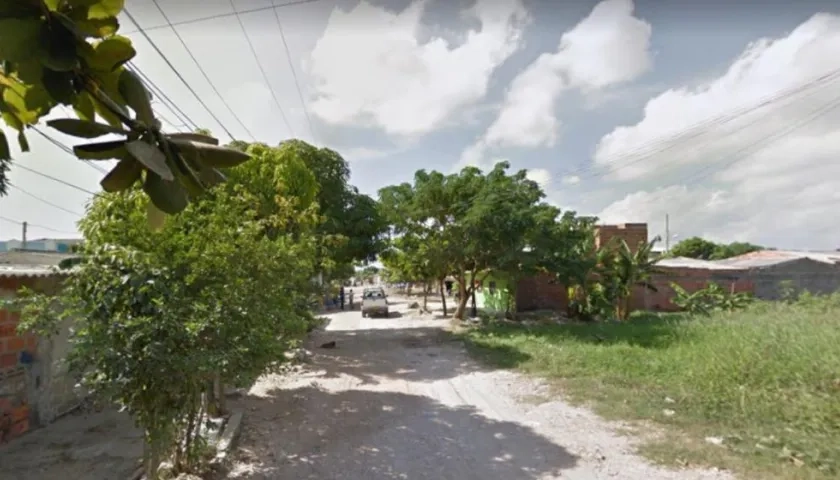 Calle 70, en el barrio Nuevo Horizonte de Soledad, donde ocurrió el crimen. 