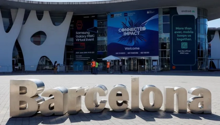 Recinto ferial donde se celebra el Mobile World Congress (MWC) de Barcelona. 