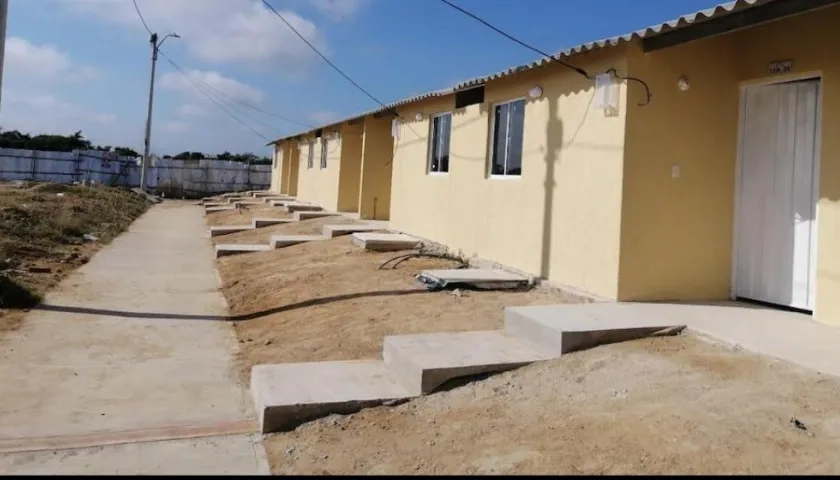 Las primeras viviendas construidas.