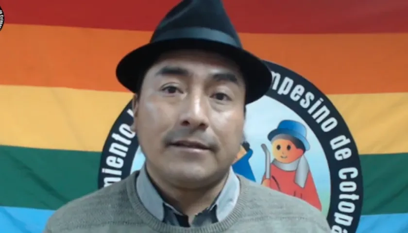 Leonidas Iza, presidente de la Conaie.