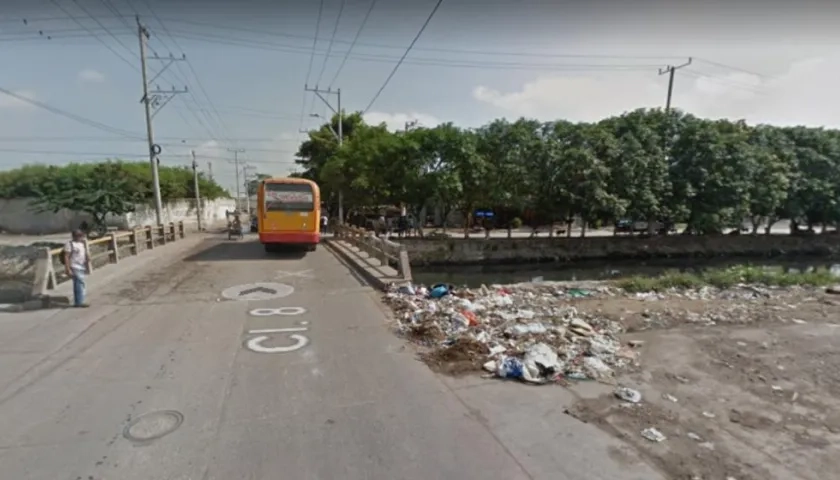 Calle 8 con carrera 41, donde ocurrió el hecho. 