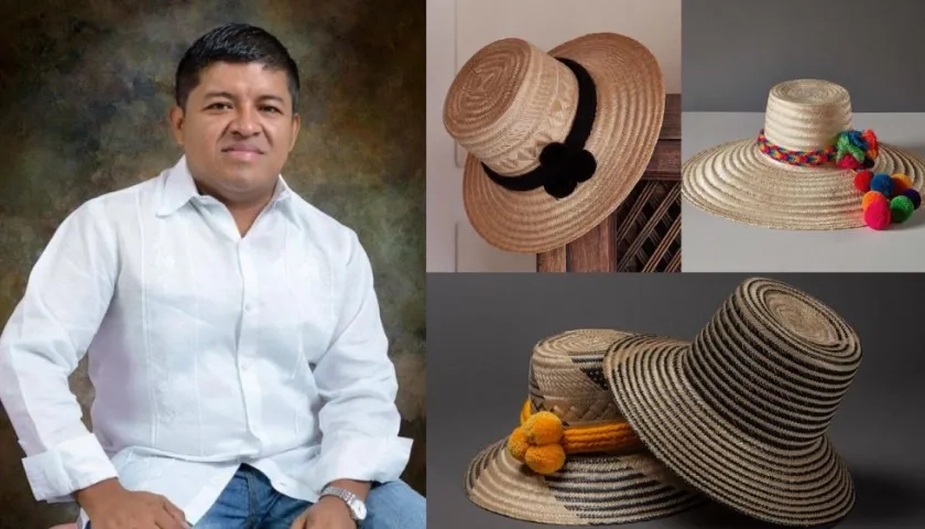 Gary González, del ‘Taller Centro Artesanal del Sombrero Wayuú’.
