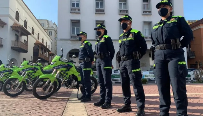 Lanzamiento del nuevo uniforme de la Policía este lunes.
