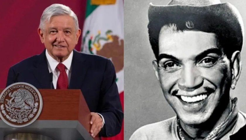 Andrés Manuel López Obrador y Cantinflas.