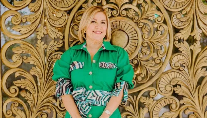 Perla Dávila, diseñadora colombiana invitada como jurado.