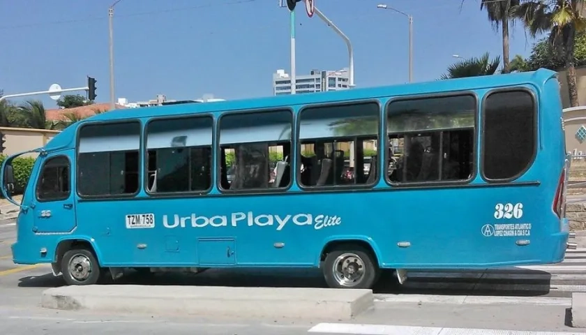 La ruta UrbaPlaya de Barranquilla.