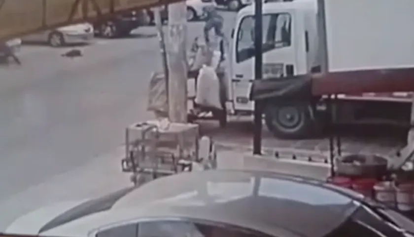 Momento de la balacera.