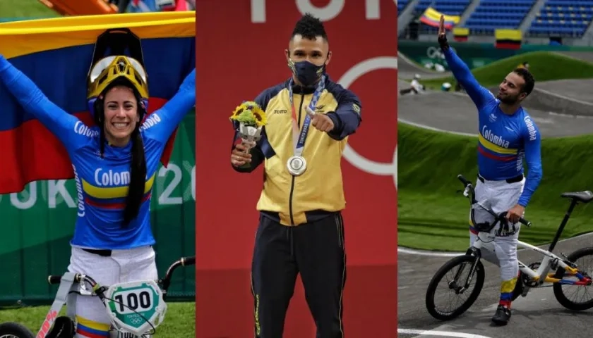 Mariana Pajón, Luis Javier Mosquera y Carlos Ramírez son los deportistas que han ganado medallas.