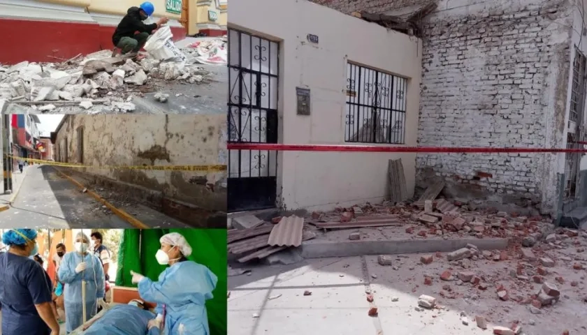 Imágenes del sismo ocurrido en Piura, Perú.