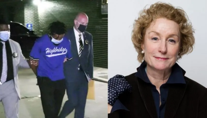 El capturado Brian Boyd y la actriz Lisa Banes.