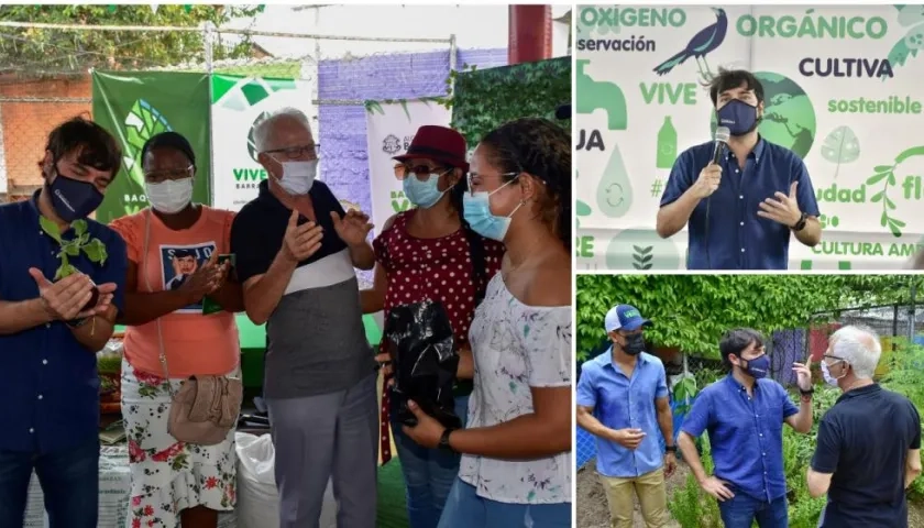 Lanzamiento del programa Huertos Caseros, de Barranquilla Verde. 