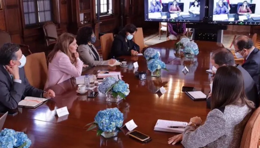 La Vicepresidenta y canciller Marta Lucía Ramírez participa en reunión de alto nivel sobre flujos migratorios irregulares.