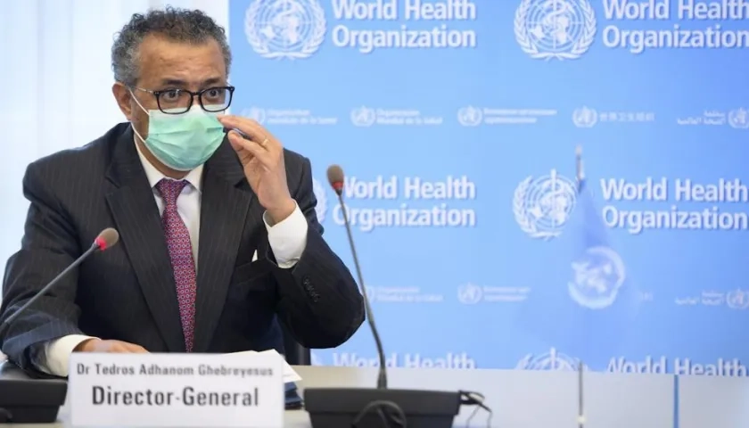 El director general de la OMS, Tedros Adhanom Ghebreyesus.