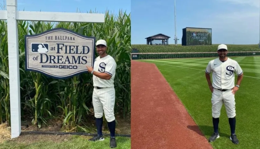 Luis 'El Mello' Sierra, coach de los Medias Blancas de Chicago. 