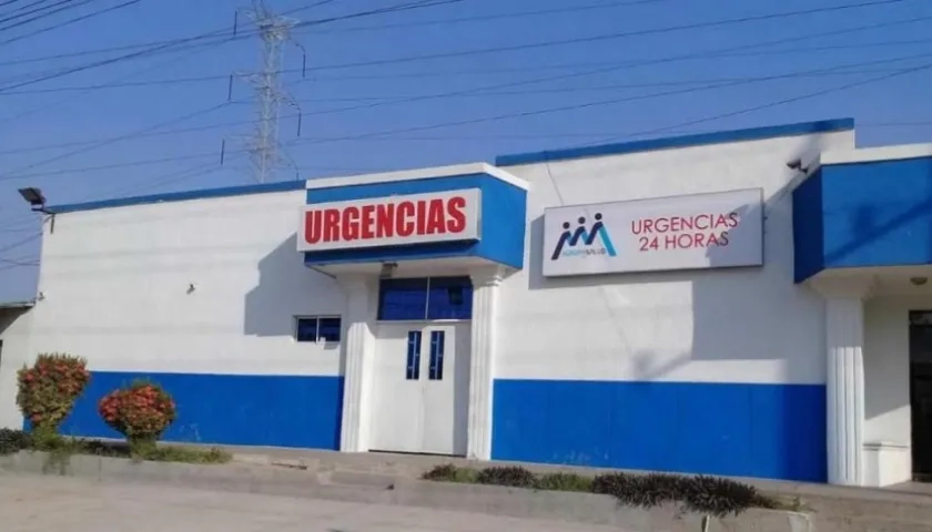 IPS Agrupasalud, a donde fue llevado el menor de edad. 