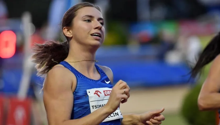 Krystsina Tsimanouskaya, atleta bielorrusa. 