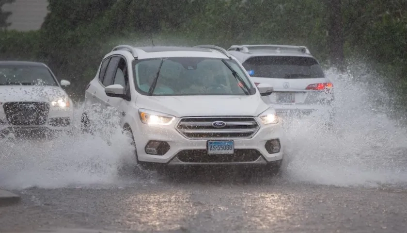 Imagen de las lluvias en Estados Unidos.