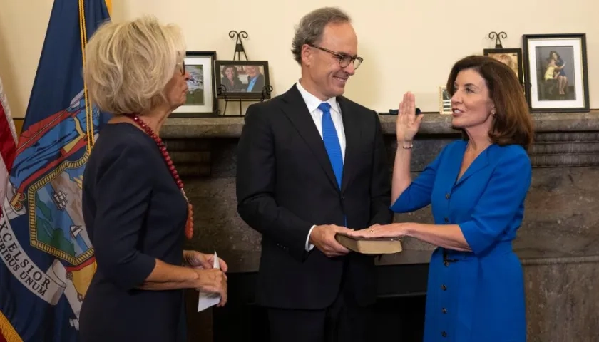 La nueva gobernadora de Nueva York, Kathy Hochul.