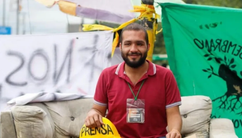 El líder estudiantil Esteban Mosquera.