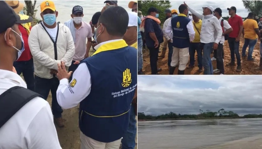 autoridades municipales y miembros de la comunidad, realizan recorrido de seguimiento y verificación en la zona afectada..